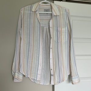 Rails | Rainbow Striped Gauzy Top